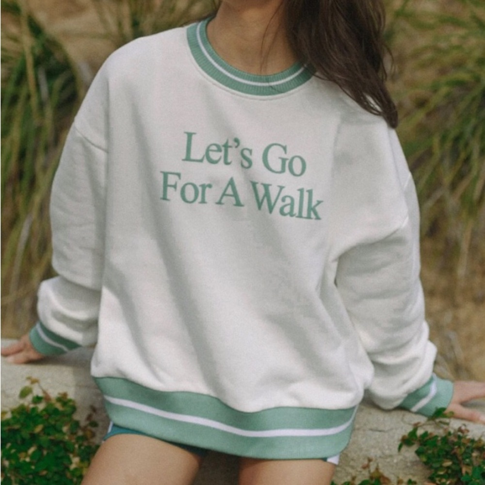 YLLW Yellow The Label | Let’s Go For A Walk Sweatshirt in Sage